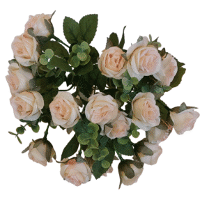 Bukiet sztucznych szampańskich róż