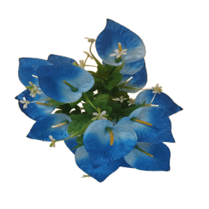 Bukiet sztuczna kalia niebieska