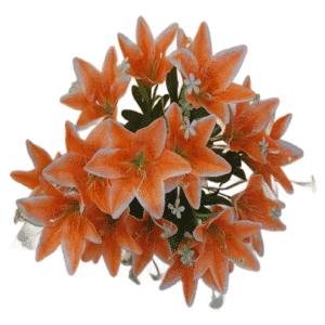 Bukiet sztucznych pomarańczowych lilii