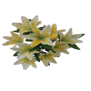 Bukiet sztucznych żółtych lilii